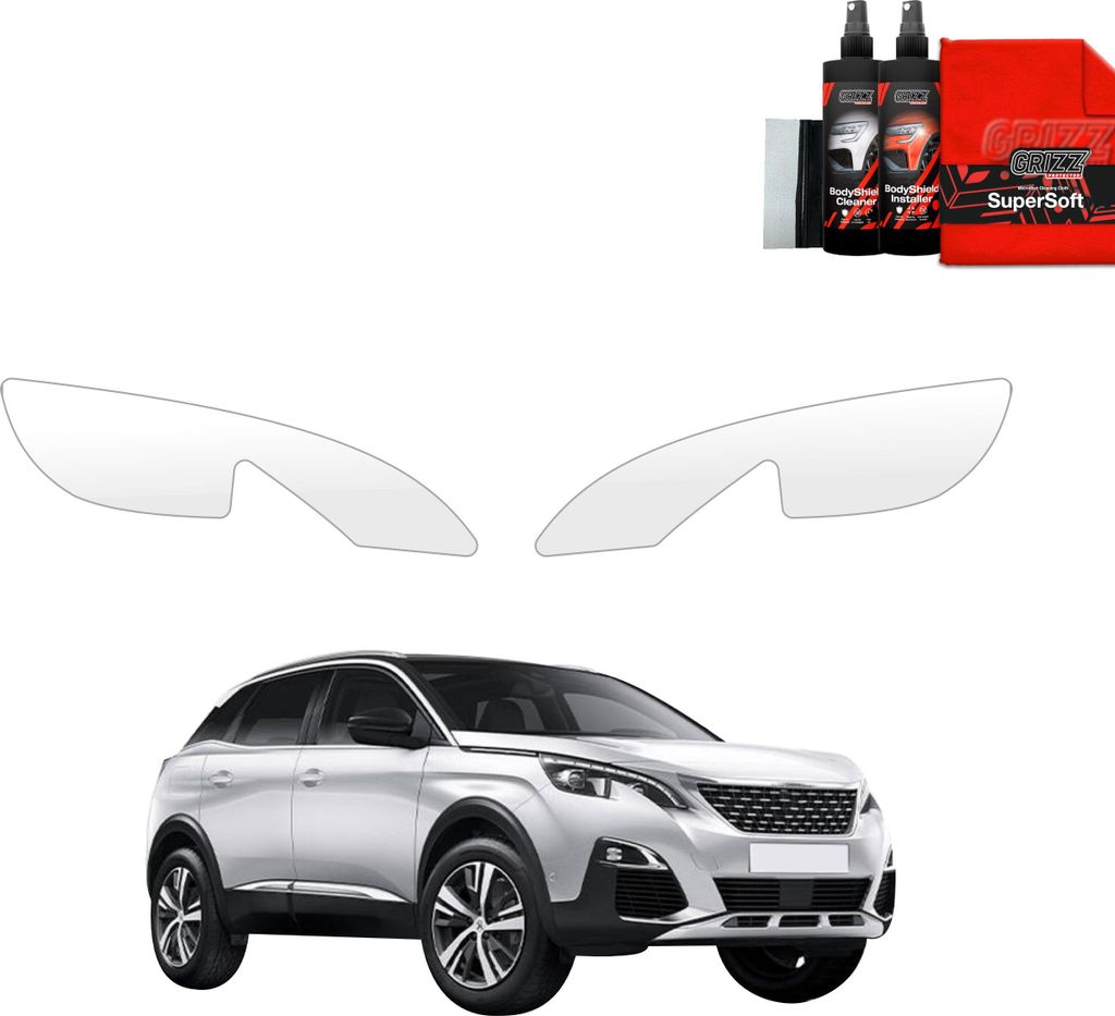 2in1 Schutzfolie für Scheinwerfer - Peugeot 3008 (2016-2024) Grizz Protector