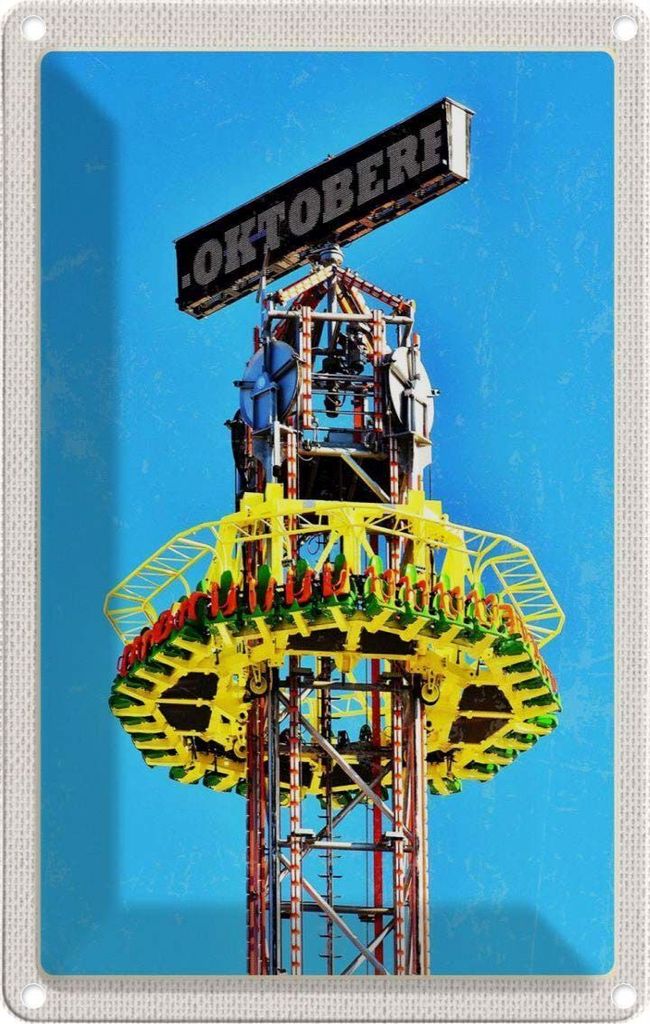 vianmo Blechschild 30x20 cm München Kirmes Feier Feiern Party
