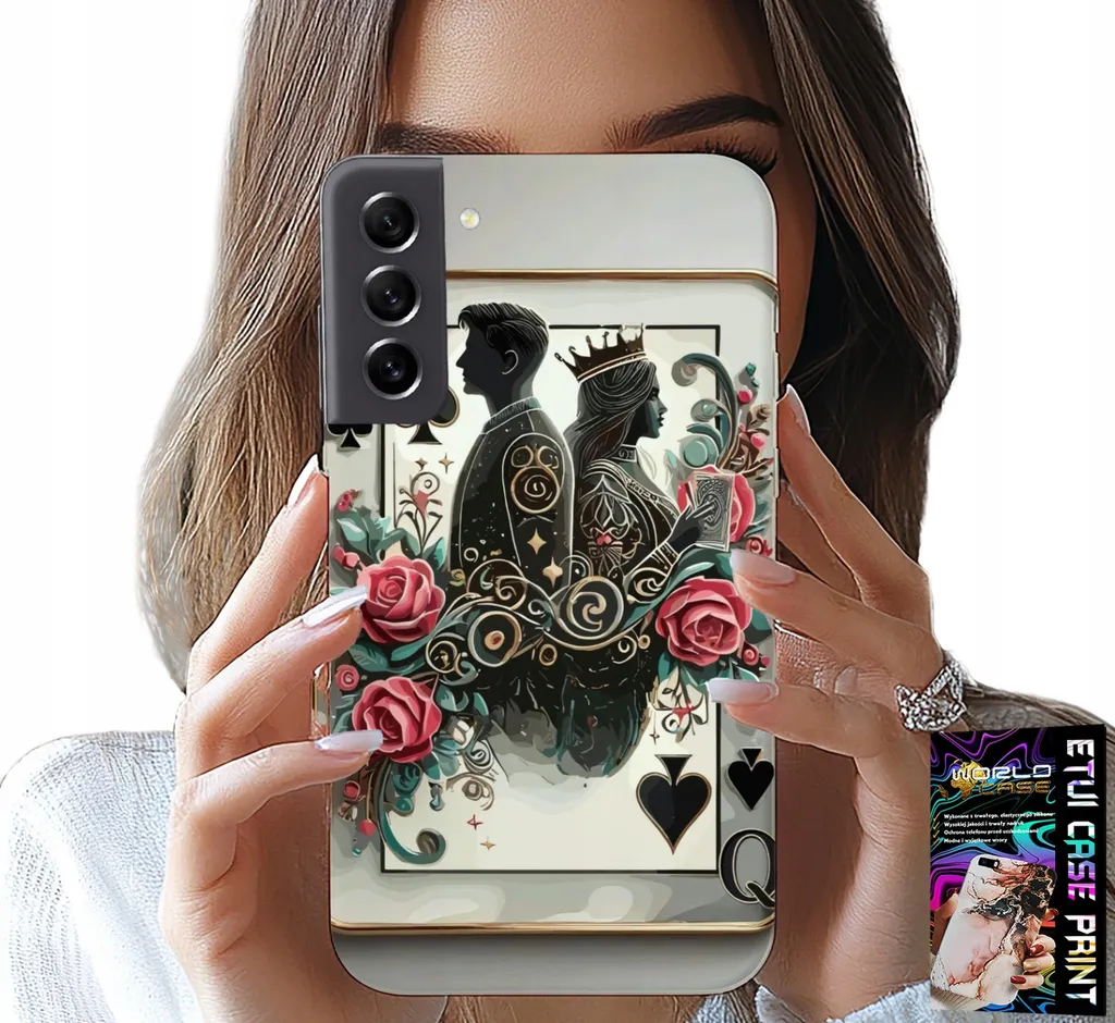 Custodia Samsung S21 King Poker - Cover Vetro Temperato e Stile