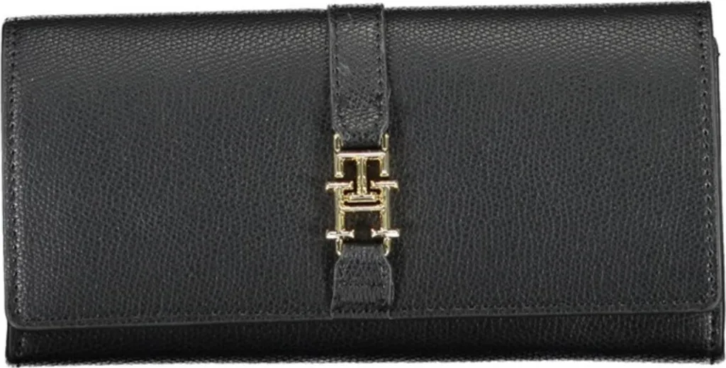 Portafoglio Tommy Hilfiger AW0AW14234 Nero - Pelle Saffiano Style