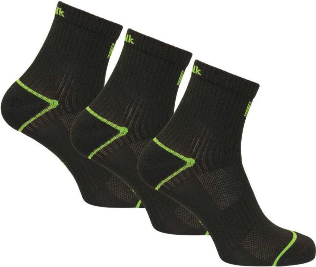 Norfolk Knarr Kurze Socken 3 Paare Schwarz EU 35-38 Herren,Damen Schwarz EU 35-38