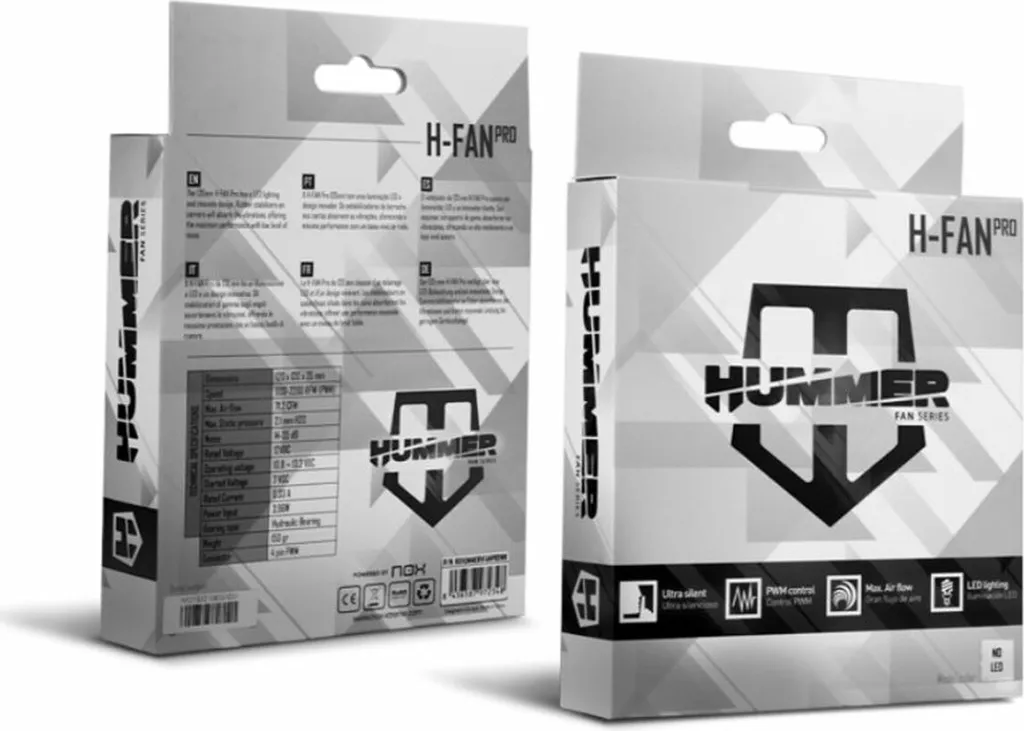 Nox Hummer H-Fan PRO 120mm PWM: Ventola Case Silenziosa e Potente