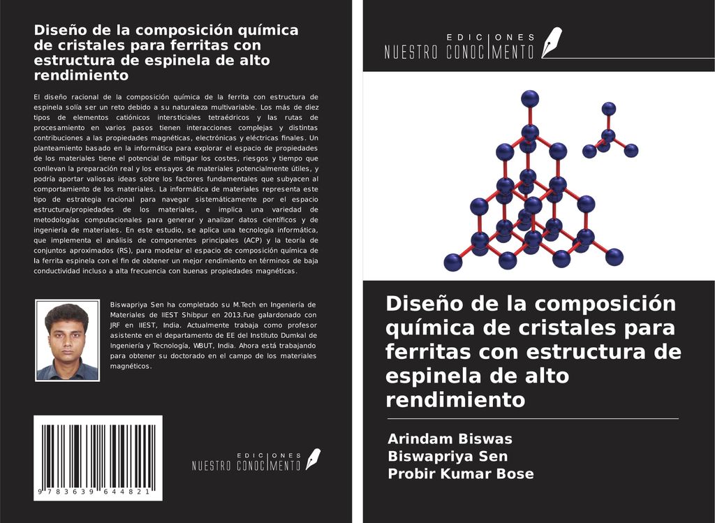 Diseño de la composición química de cristales para ferritas con estructura de espinela de alto rendimiento