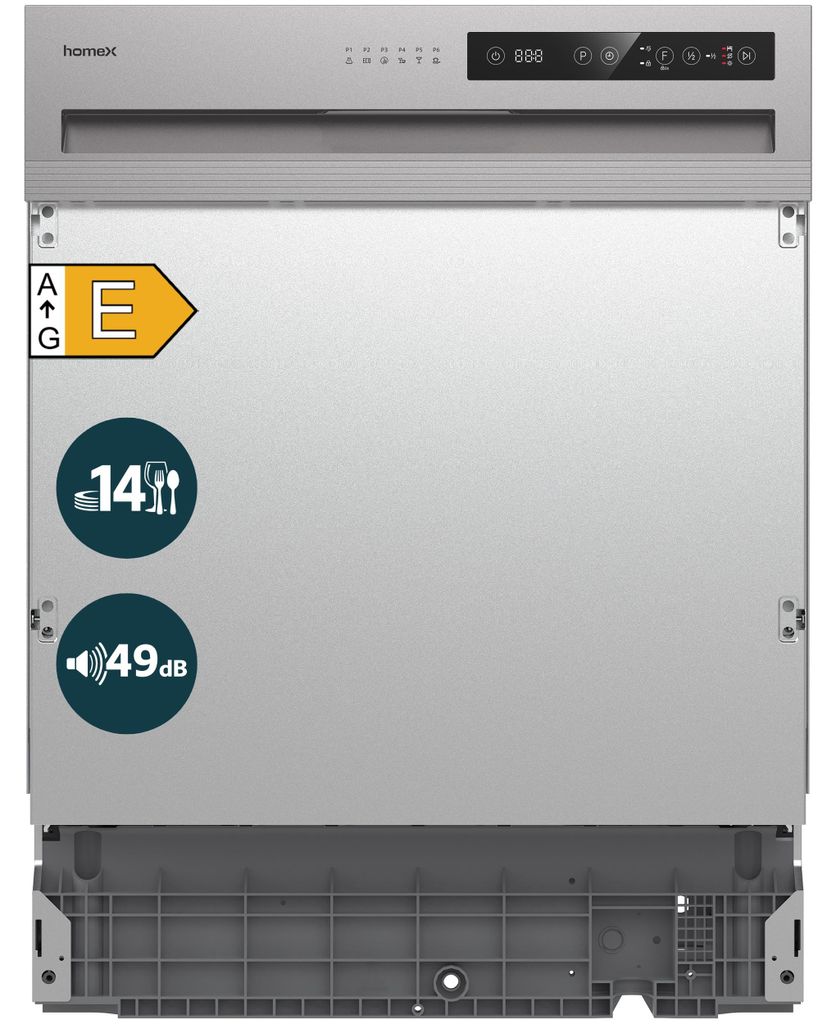 homeX DWSI601449E Geschirrspüler 60 cm, Spülmaschine Produktbild 