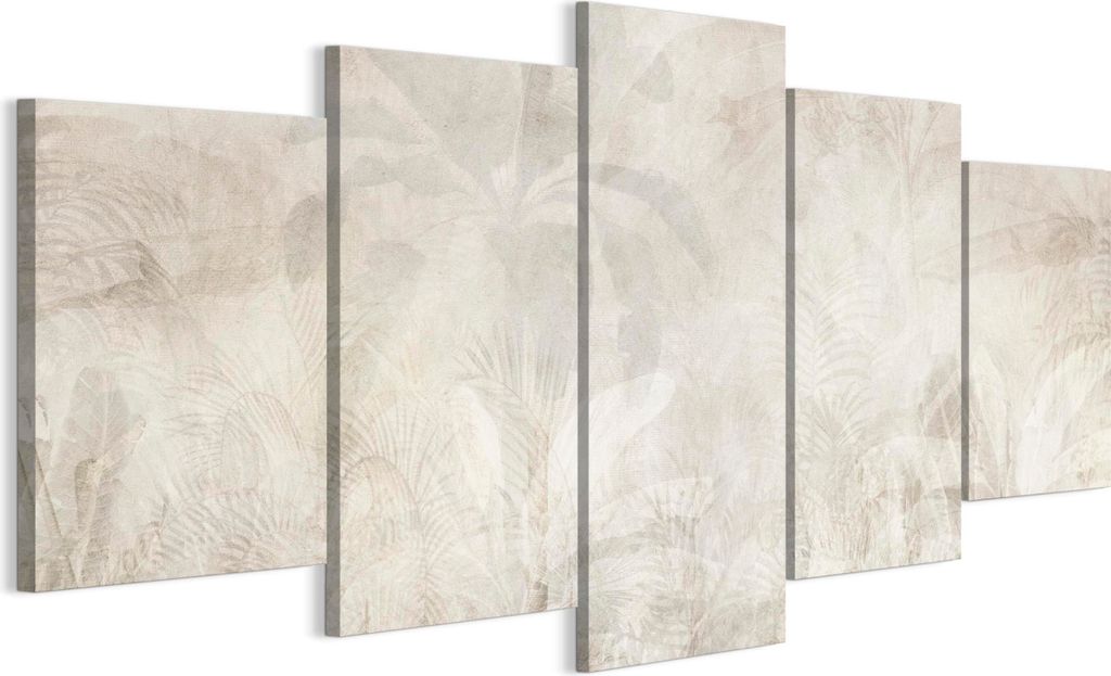 LUMASOUL Gemälde auf 5 Leinwänden, Naturmotivgemälde auf Leinwand, Gemälde 200 x 100 cm