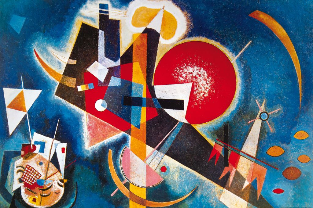 Wassily Kandinsky Kunstdruck Bild - Im Blau, 1925 (80 x 120 cm)