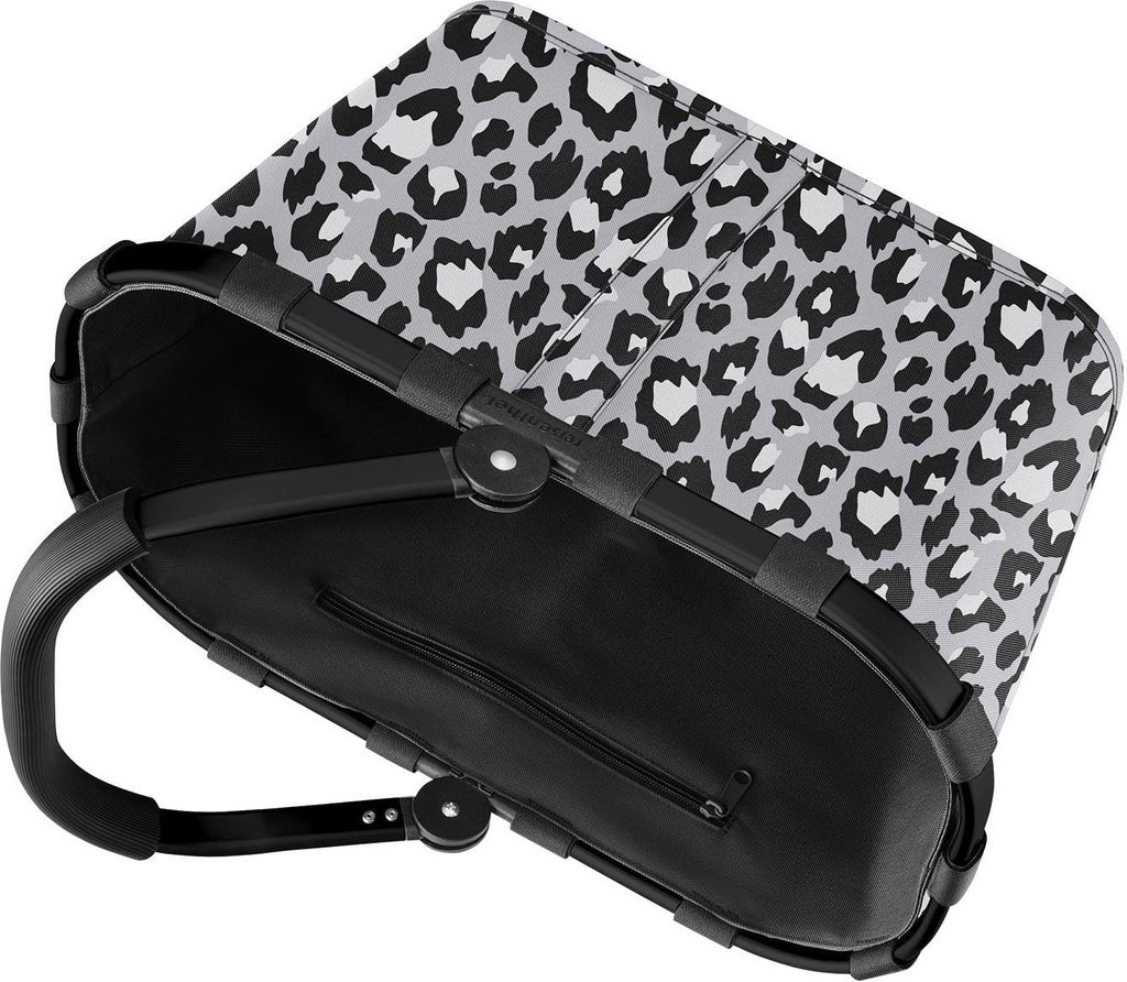 Reisenthel carrybag, Koš na nákup, Černá, Bílá, Hliník, Obrázek produktu 
