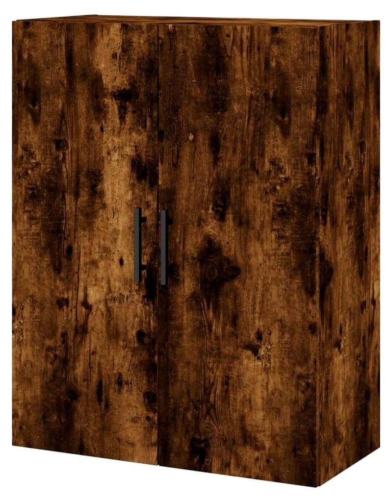 Hängeschrank für Badezimmer, Hängeschrank aus Raucheiche, 69,5 x 34 x 90 cm