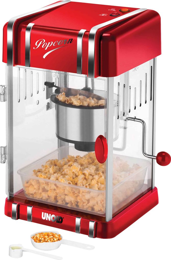 Unold 48535 POPCORN MAKER Retro 300W Rood popcorn popper Image du produit 