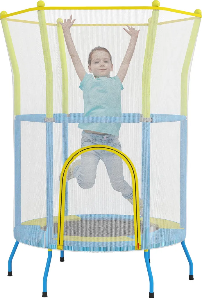 Trampoline enfant avec filet anti-chute Ø 140 cm pour jouer sans risque