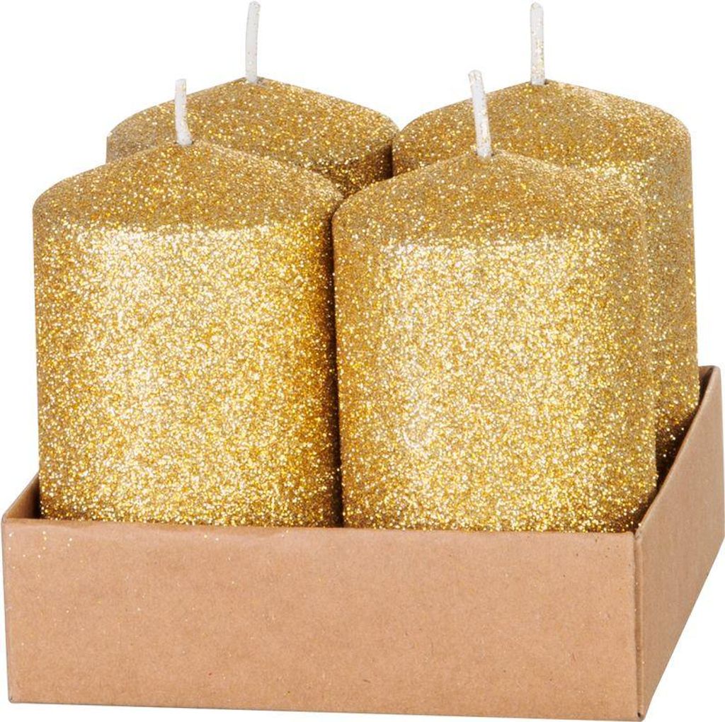 Candela MagicHome Natale, 4,8x8 cm, cilindrica, conf. 4 pz, Immagine del prodotto 