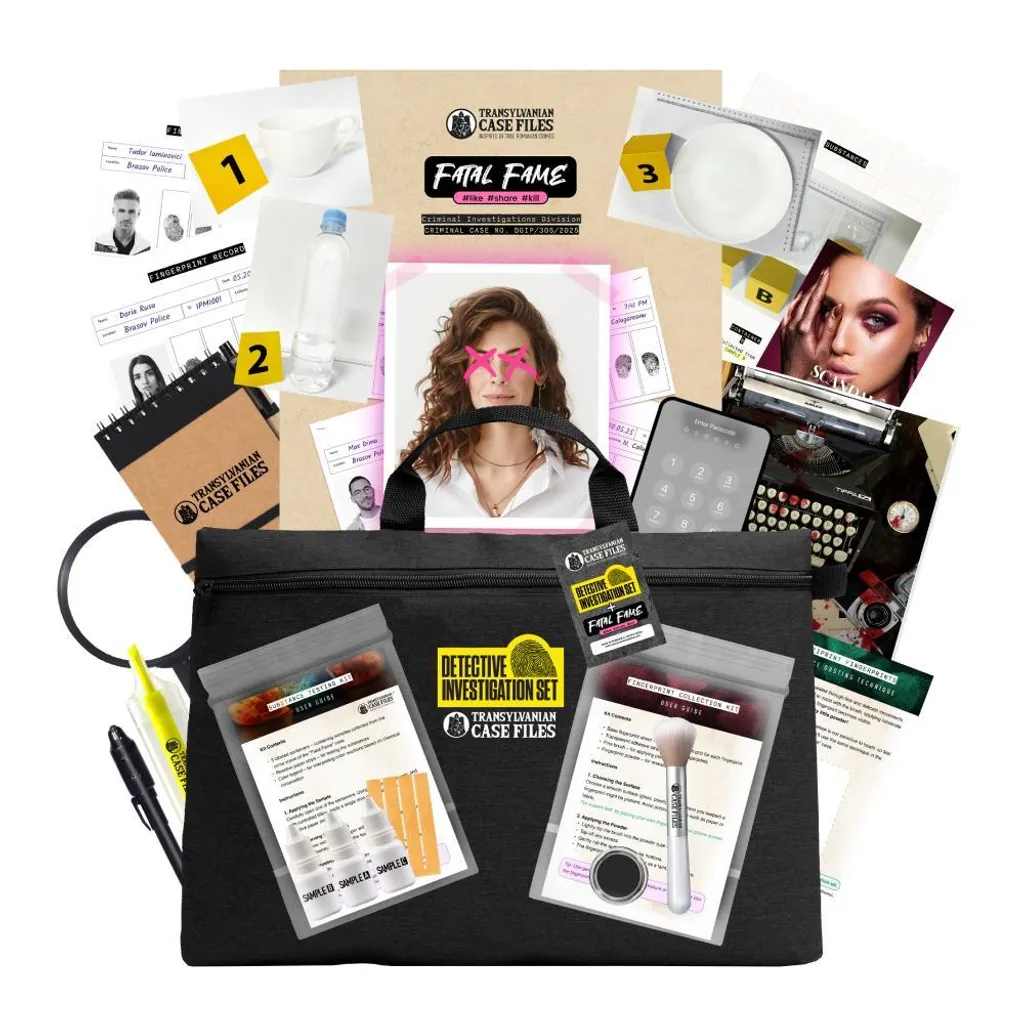 Jeu d'Escape Room à la Maison : Kit d'Enquête Dossiers Transylvaniens