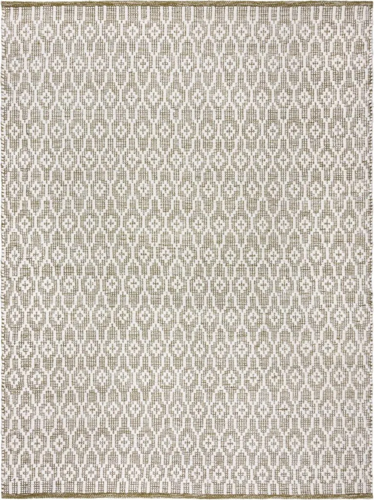 Tapis vert Nur Wool Dream Green design unique tissé main 160x230 cm