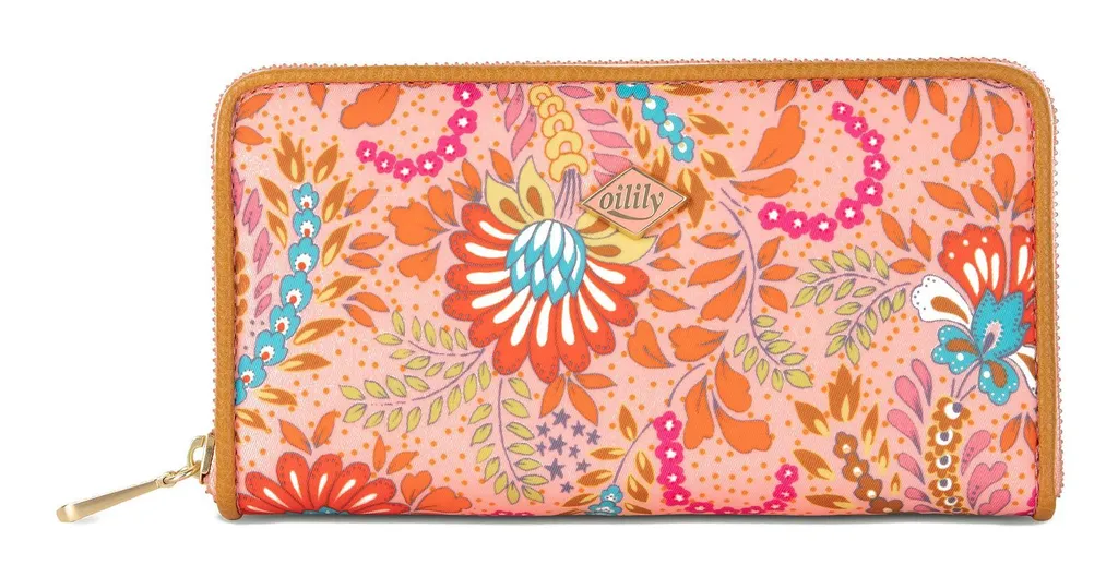 Portafoglio Eco Oilily Zoey Ruby Peach Amber: Stile Etico e Vivace