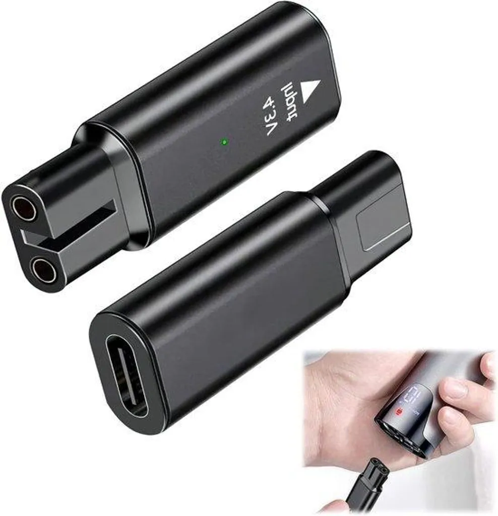 Chargeur de rechange 43V Type C pour tondeuse à gazon et rasoir - Témoin