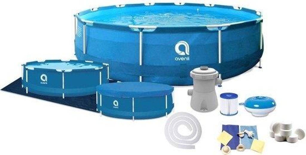 Piscine debout Avenli Steel Pro 305 x 76 cm - Ensemble Image du produit 