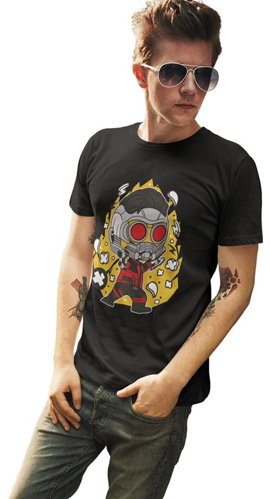 D&B Uni Polo PC00106 Star Lord Schwarz-Größe XL