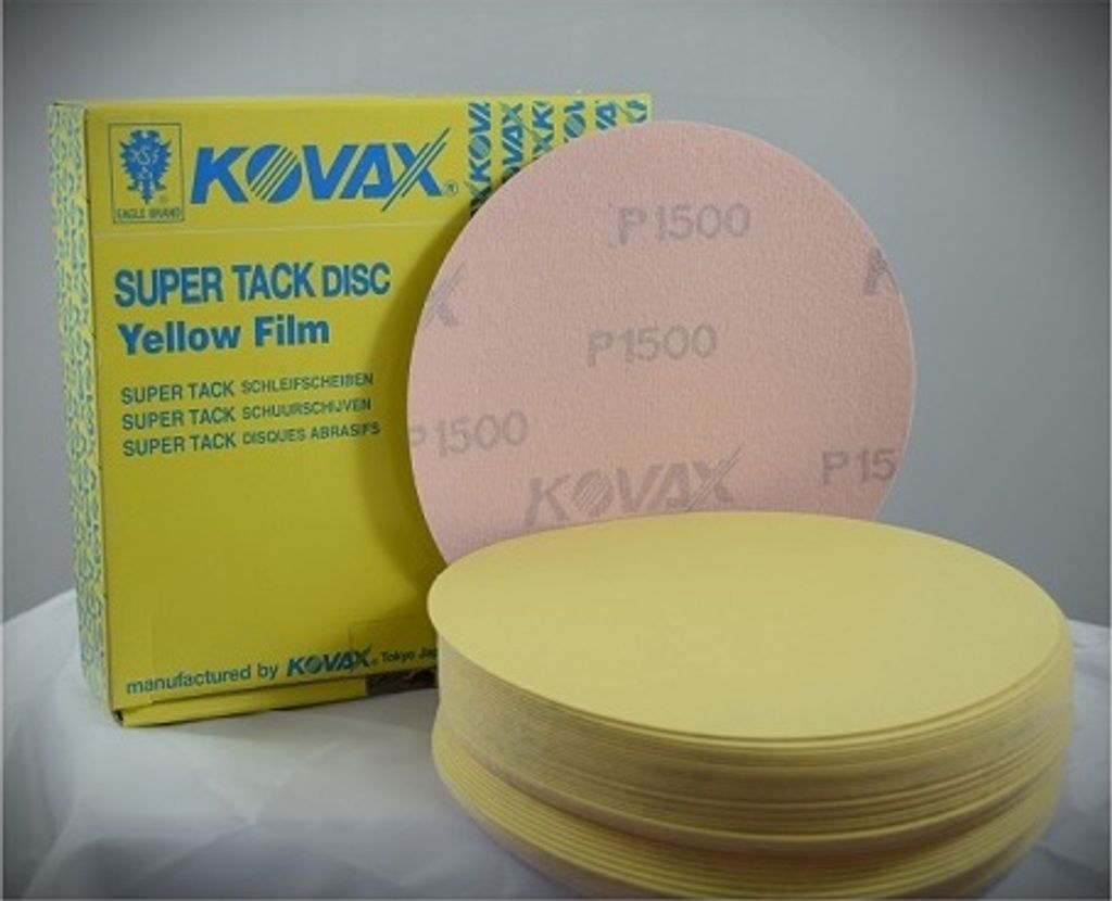 KOVAX Yellow Film Scheiben P1500 Ø152mm Super Tack ungelocht (7781500) 50er-Pck.
