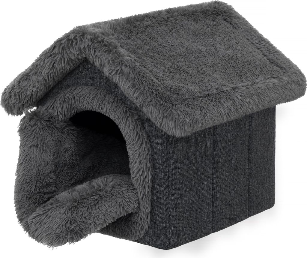 JEELINBORE Haustierbett In Hai-Form – Weicher Schlafsack Für Hunde & Katzen, Größe M (50x50x48 Cm)