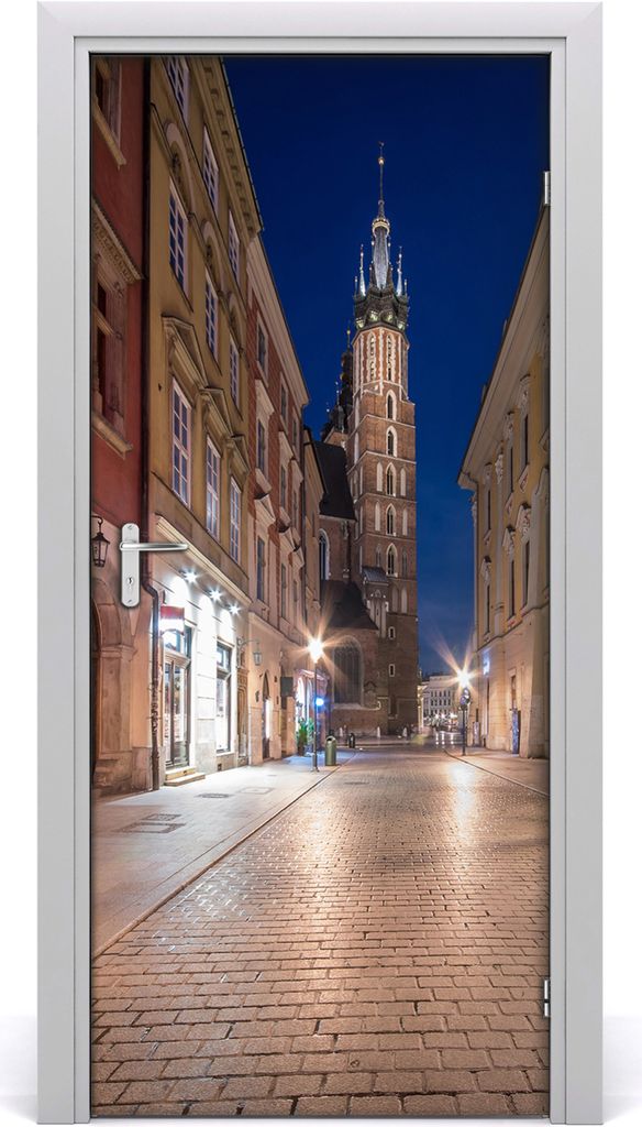 Tulup Türaufkleber 95x205 cm Dekorative Aufkleber Selbstklebend Wasserdichte Tapete Abnehmbar Schlafzimmer Wohnzimmer Wohnkultur - Krakau Polen