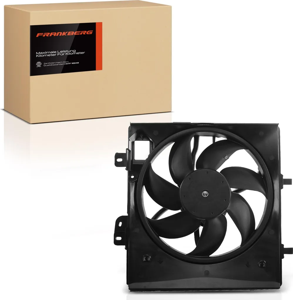 Ventilateur de refroidissement moteur avec support pour Peugeot 207 1007