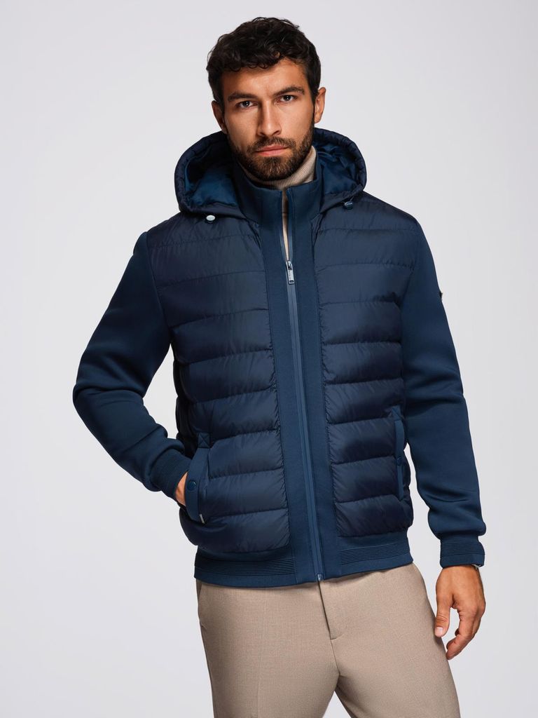Ombre Clothing Herren-Bomber Monovter gewohnheiten L