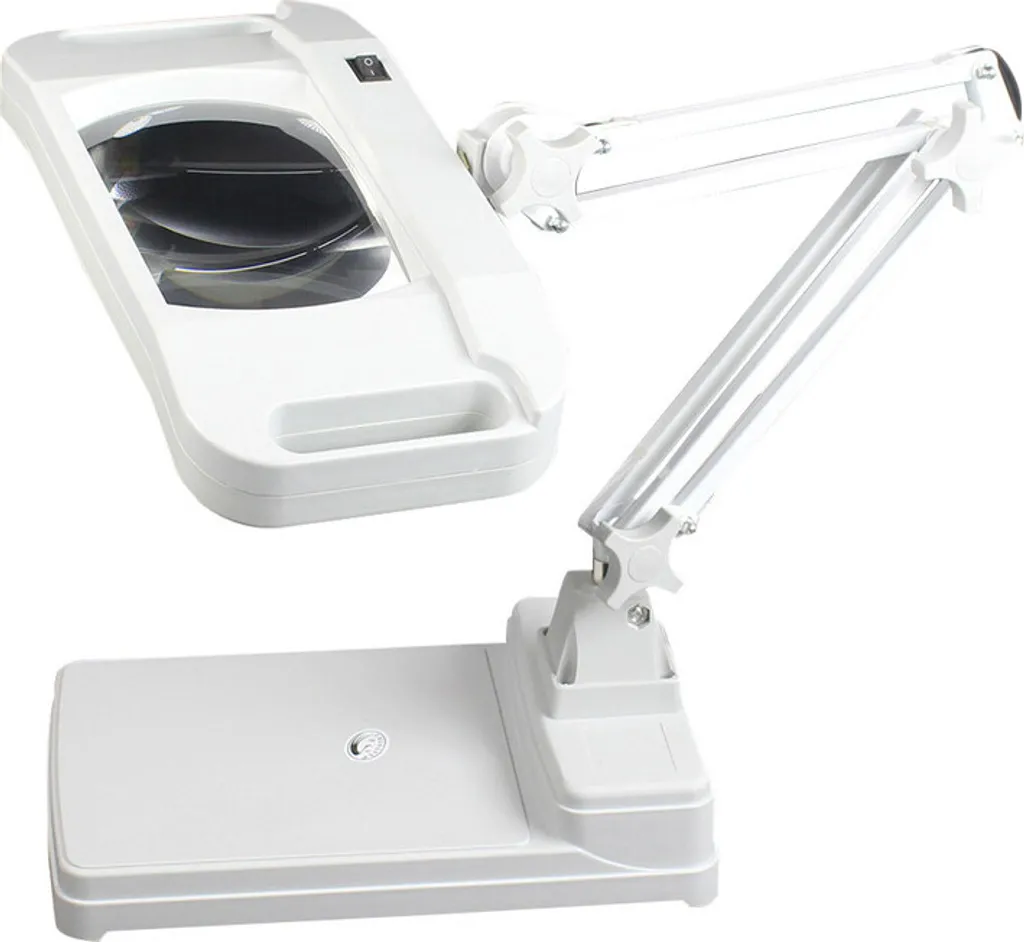 Loupe de lecture pour seniors avec LED 10X et support table pliable