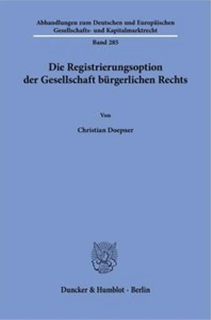 Guide sur l'option d'immatriculation GbR : formalités et statut légal