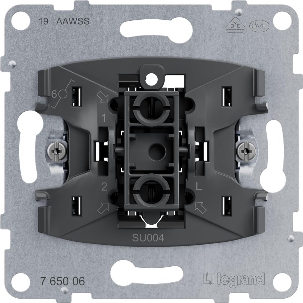 Legrand SEANO Einsatz 765006Wechselschalter 10AX Steckklemmen (765006)