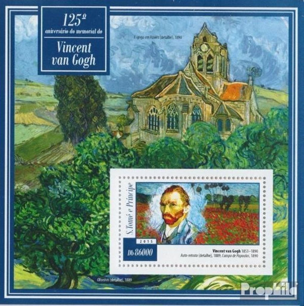 Briefmarken Sao Tome e Principe 2015 Mi Block 1056 (kompl. Produktbild 