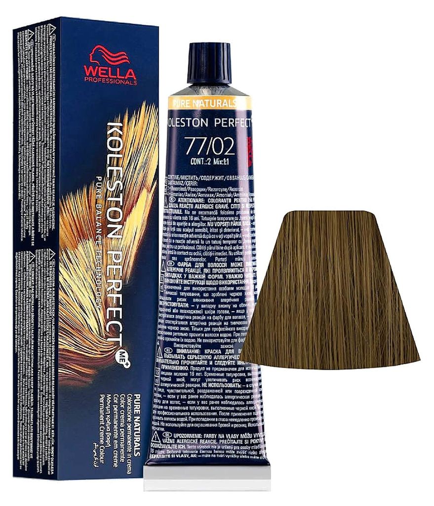 Wella Koleston Perfect Me+ Pure Naturals, Blond, 77/02, Produktbild 