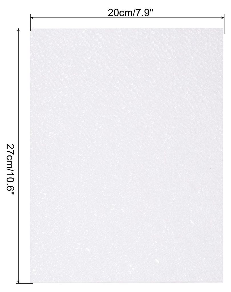 DIY Welleneffekt-Folie 10,6 x 7,9 Zoll, Stillwasser-Texturaufkleber fš¹r Seeszenen-Puppenhausdekoration, 5er-Pack, Transparent