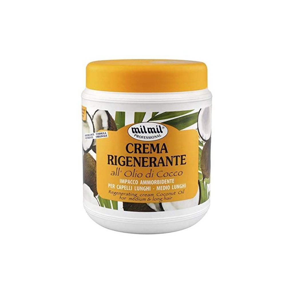 A product shot of a hair mask jar.