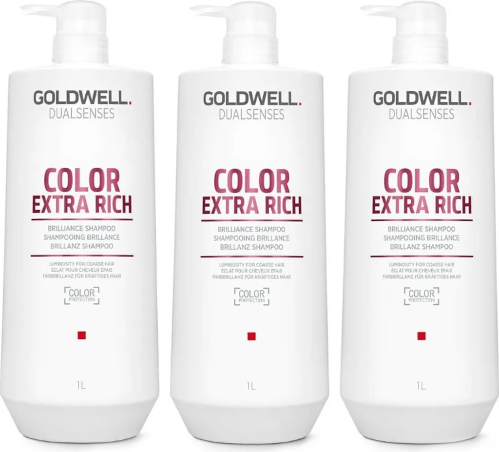Shampooing Anti-Affadissement Goldwell pour Cheveux Colorés Épais 3000ml