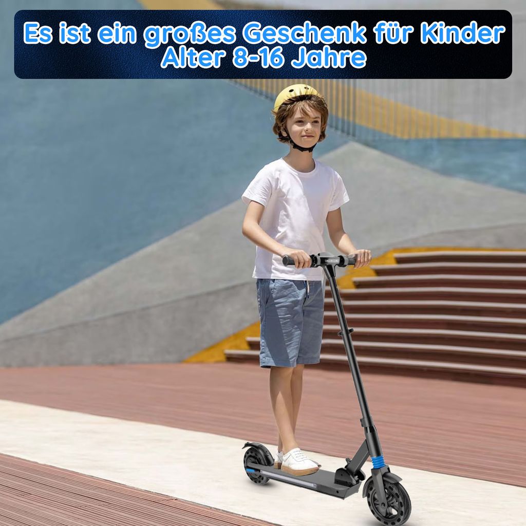 Elektroscooter 8 Zoll Kinder und Jugendliche 12-16 Jahren Produktbild 2