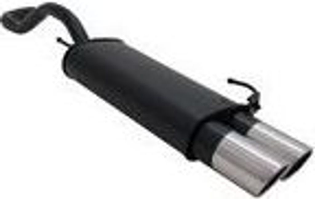 Novus Sportendschalldämpfer für VW Polo IV (6N/6N2)Facelift 2 x 90mm SR-Design
