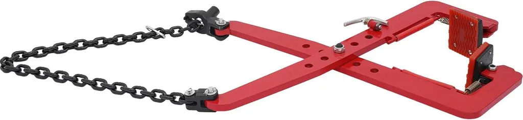 Pince de levage 500 kg réglable 33-70 cm en acier rouge pour chantier
