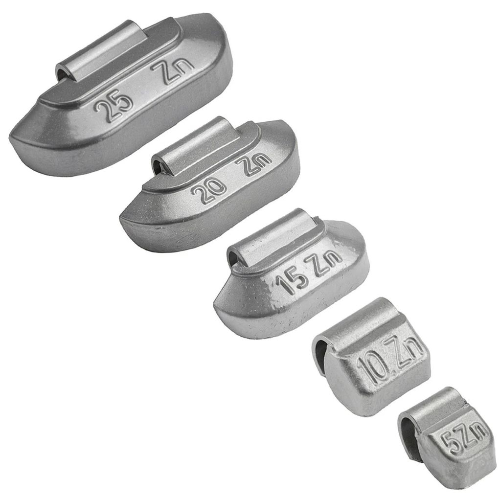 200x Schlaggewichte STAHLFELGEN 5g-25g Auswuchtgewichte Produktbild 