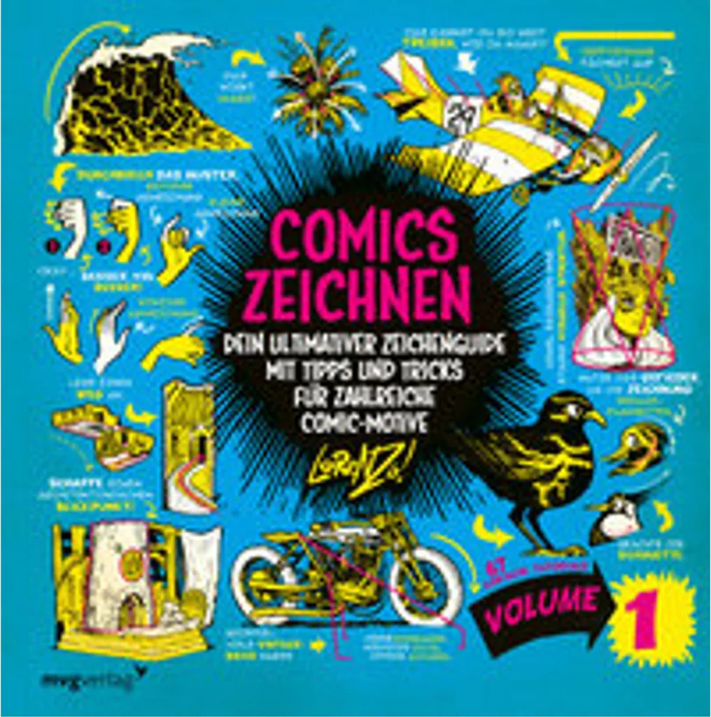 Livre de dessin Comics : 67 tutoriels guidés pour débutants Vol. 1