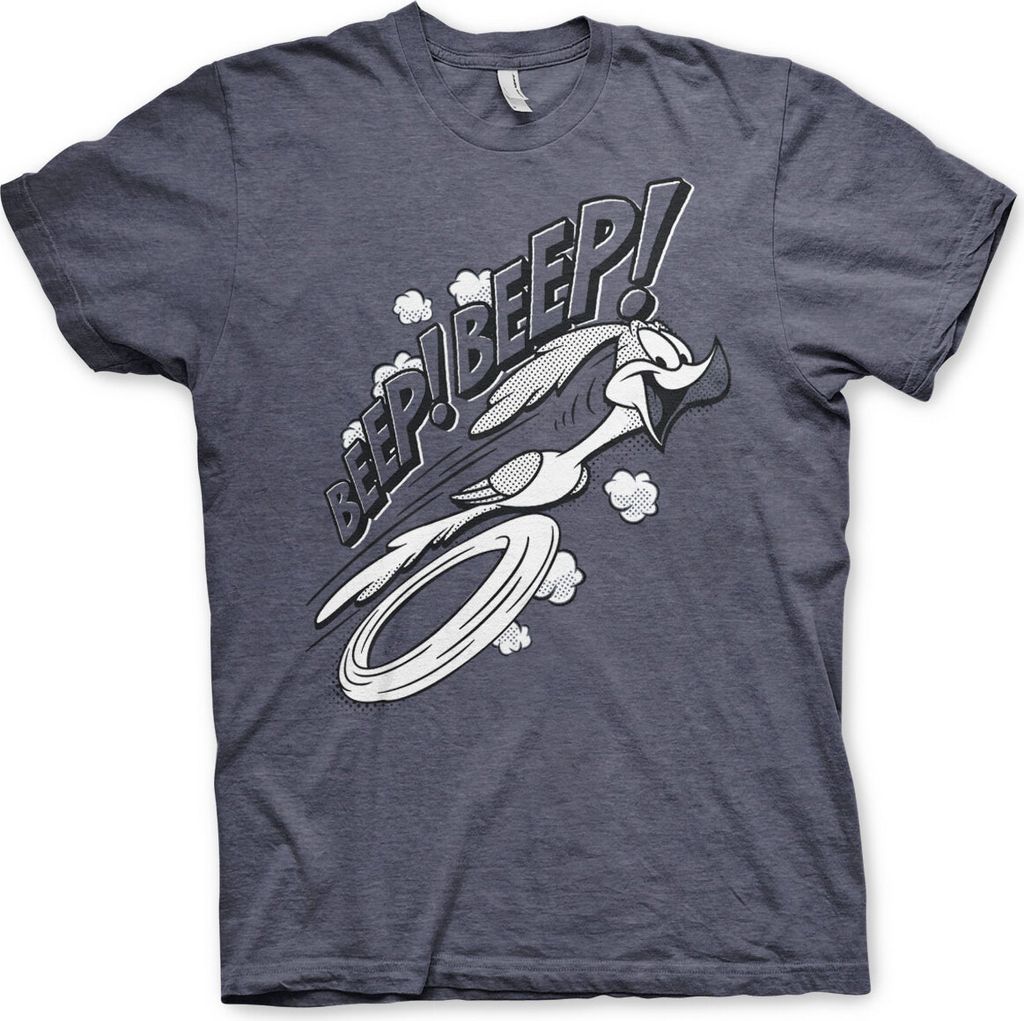 Looney Tunes - BEEP BEEP T-Shirt - Small - Navy-Heather