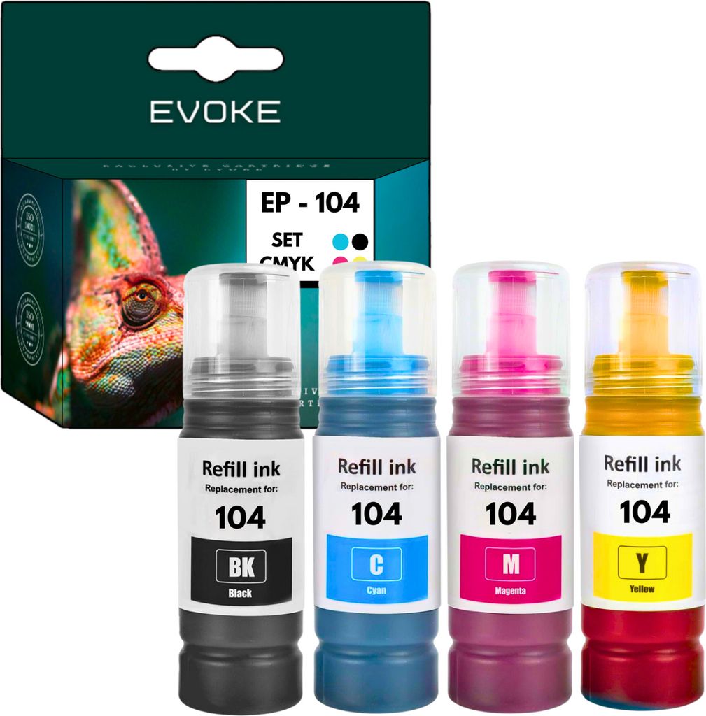 Patronen für Epson 104 XL drei Satz T104 ️️ ECOTANK ET 2710 Produktbild 