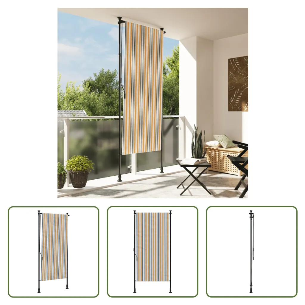 Tenda Outdoor a Rulli 100x270 Gialla e Bianca: Design e Comfort