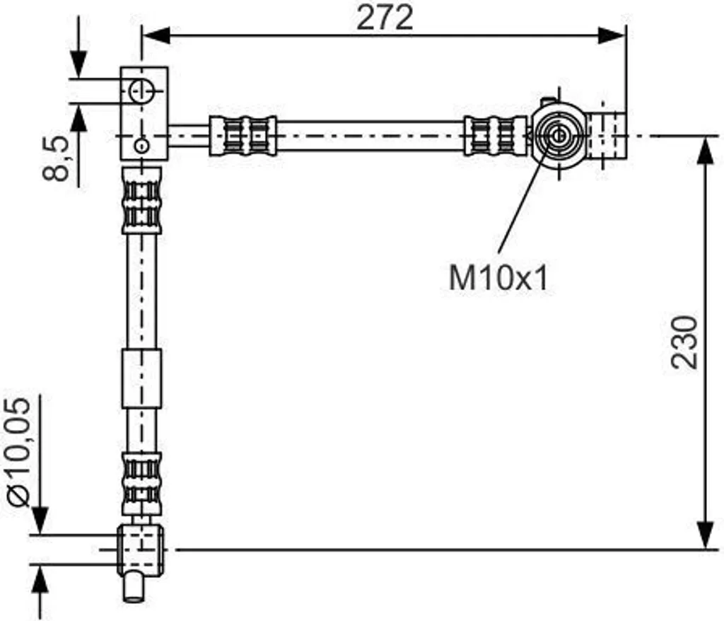 Tuyau de frein Primera P12 - Flexible BOSCH OE 46210 AV00A haute qualité