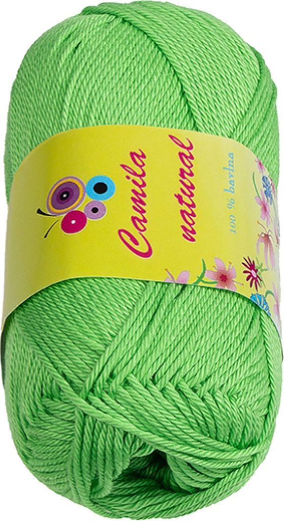 Garn CAMILA natürlich - 50g / 125 m - Grün