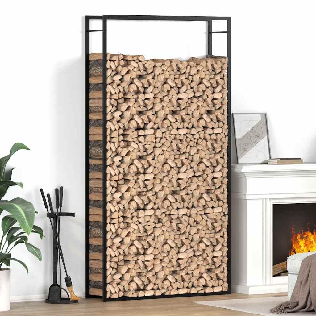 VIDAXL -Kamin 110x28x214 cm Stahlmattschwarz Immagine del prodotto 