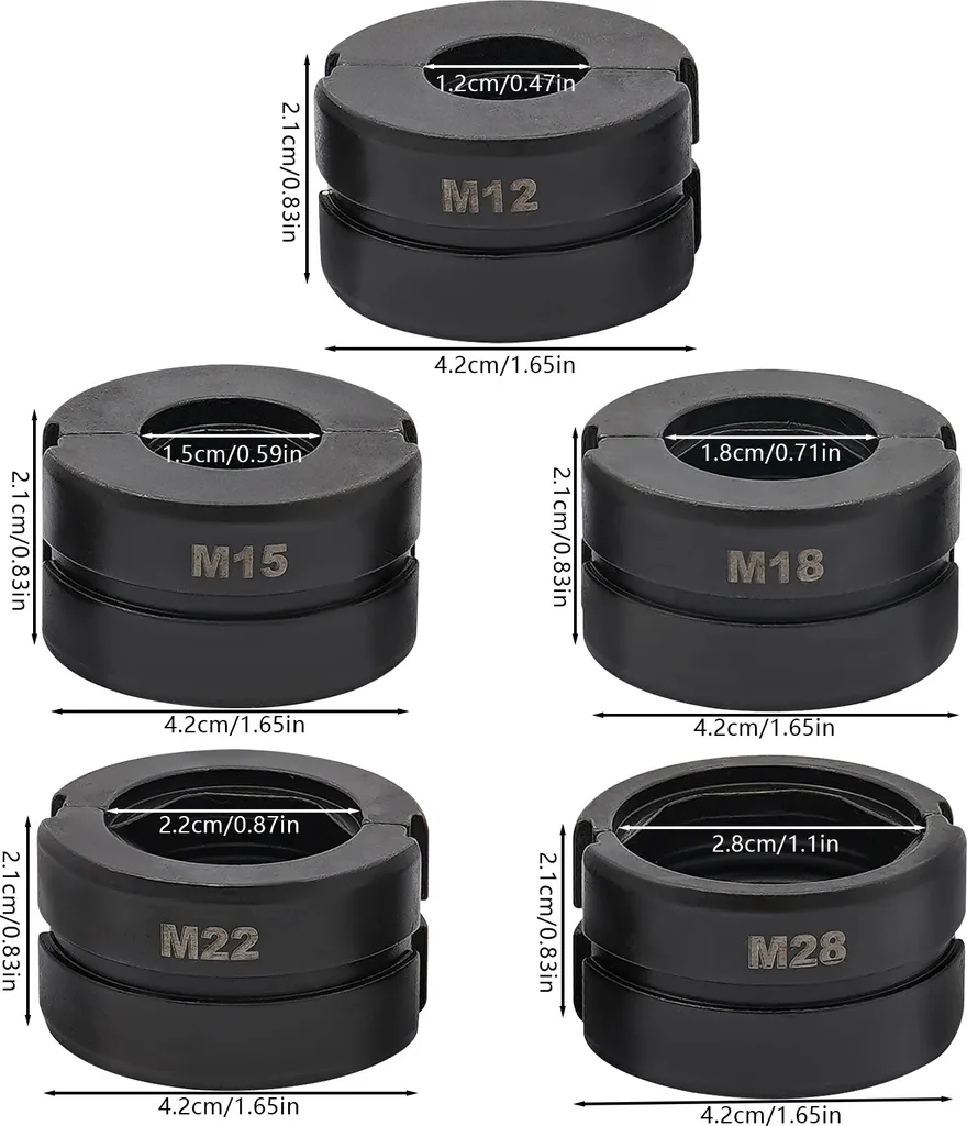 Mâchoires de sertissage interchangeables en acier Cr40 pour tube PEX