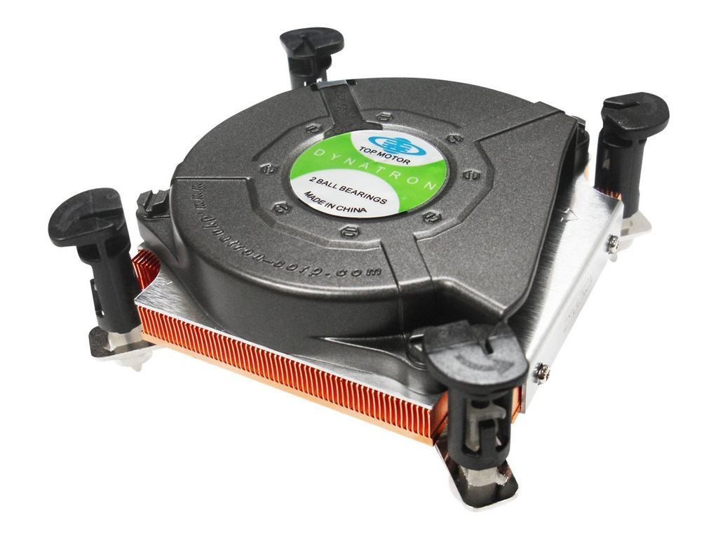 Dynatron K2, Prozessor, Kühler, Socket 1155, Buchse 1156, LGA1155: Intel Core i5-2000, i3-2000 Series , Kupfer, 4-Pin PWM