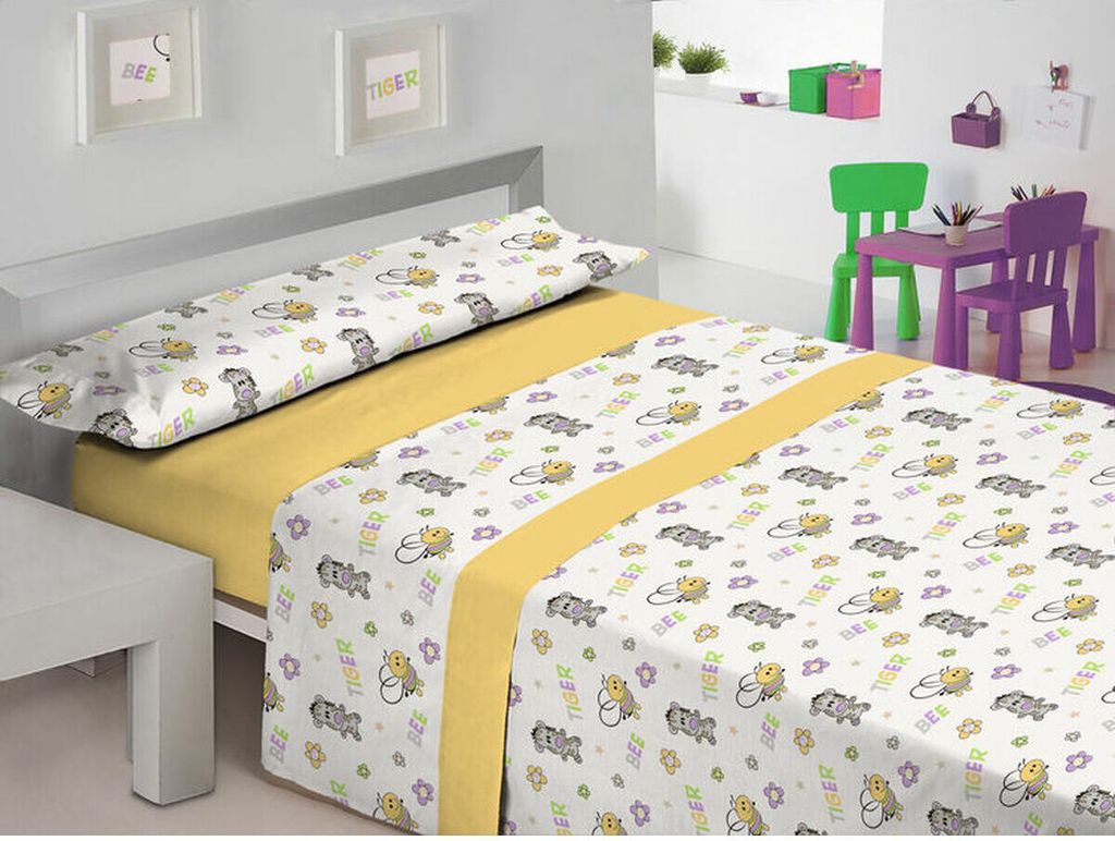 Hosteline FLO Multicolour Bettbezug Set 105cm Bett 2 Stück