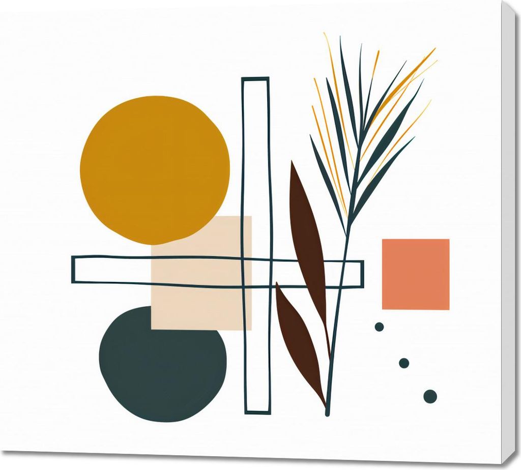 Bild 100x90cm Symmetrischer Garten