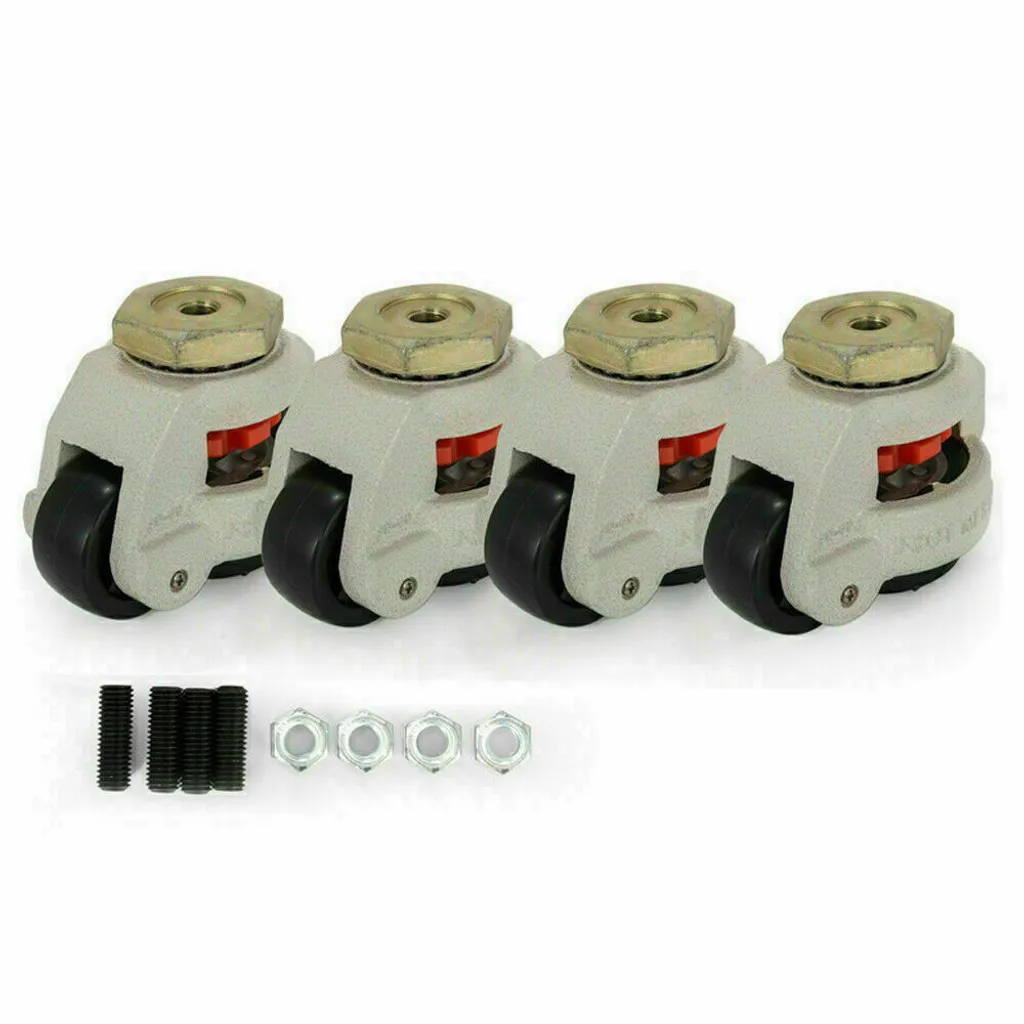 Roues pour établi et machine lourde - Set de nivellement 500 kg 4 PCS